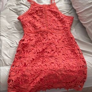 Coral beachy dress